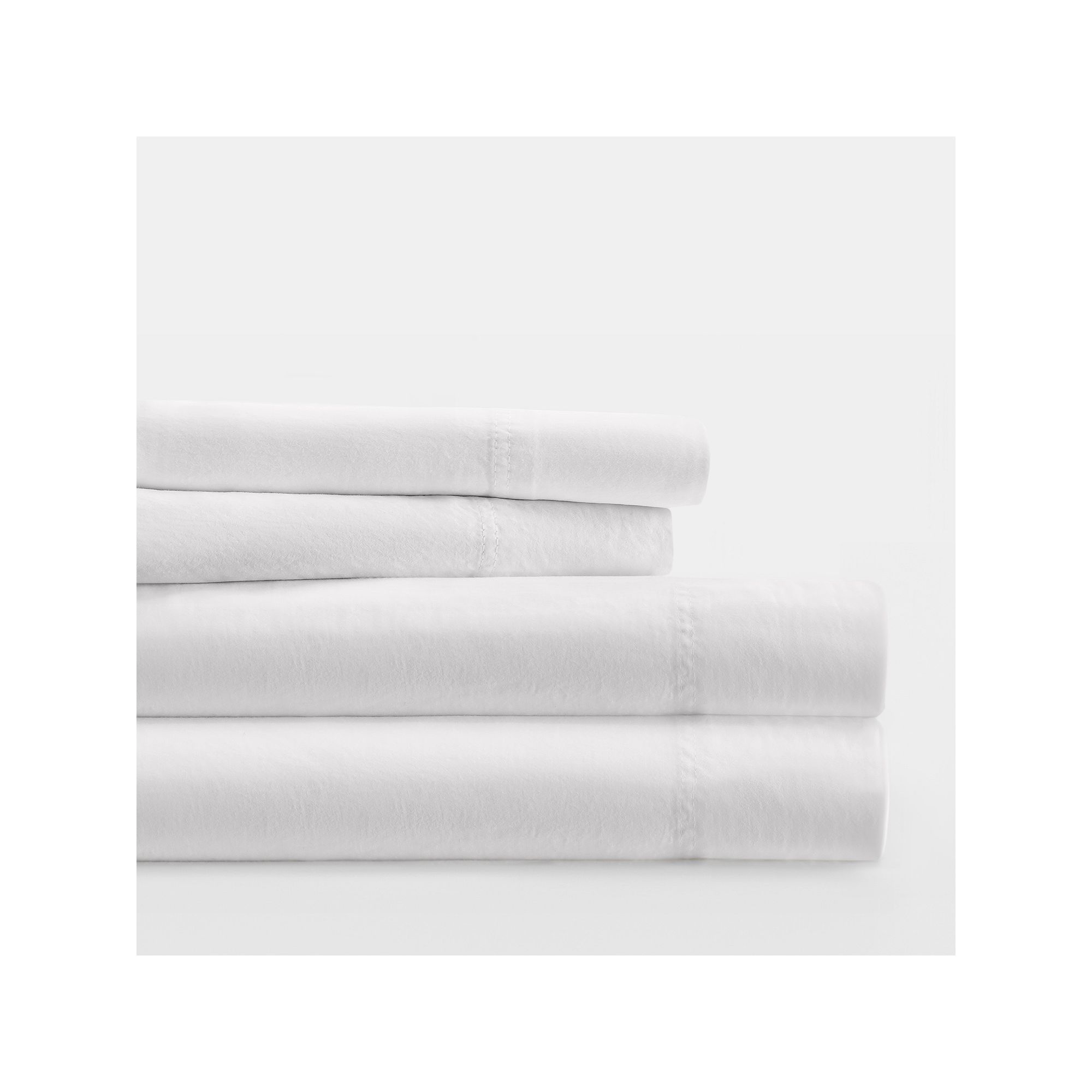 Home Collection Solid Cotton Sheet Set or Pillowcases, White