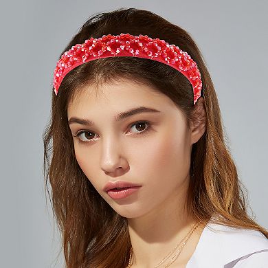 1 Pc Rhinestone Headbands Hairband for Women 0.79 Inch Wide