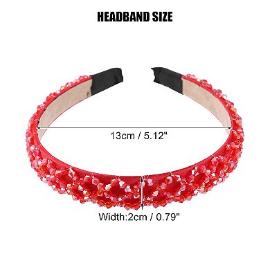 1 Pc Rhinestone Headbands Hairband for Women 0.79 Inch Wide