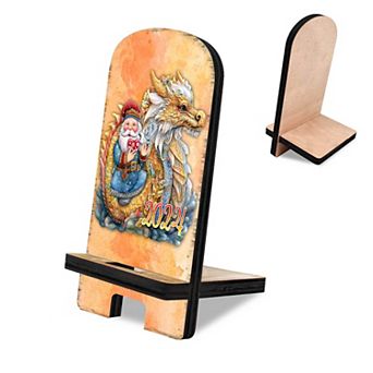 Three Kings Nativity Cell Phone Stand Inspirational Decor Wood Mobile Holder Organizer