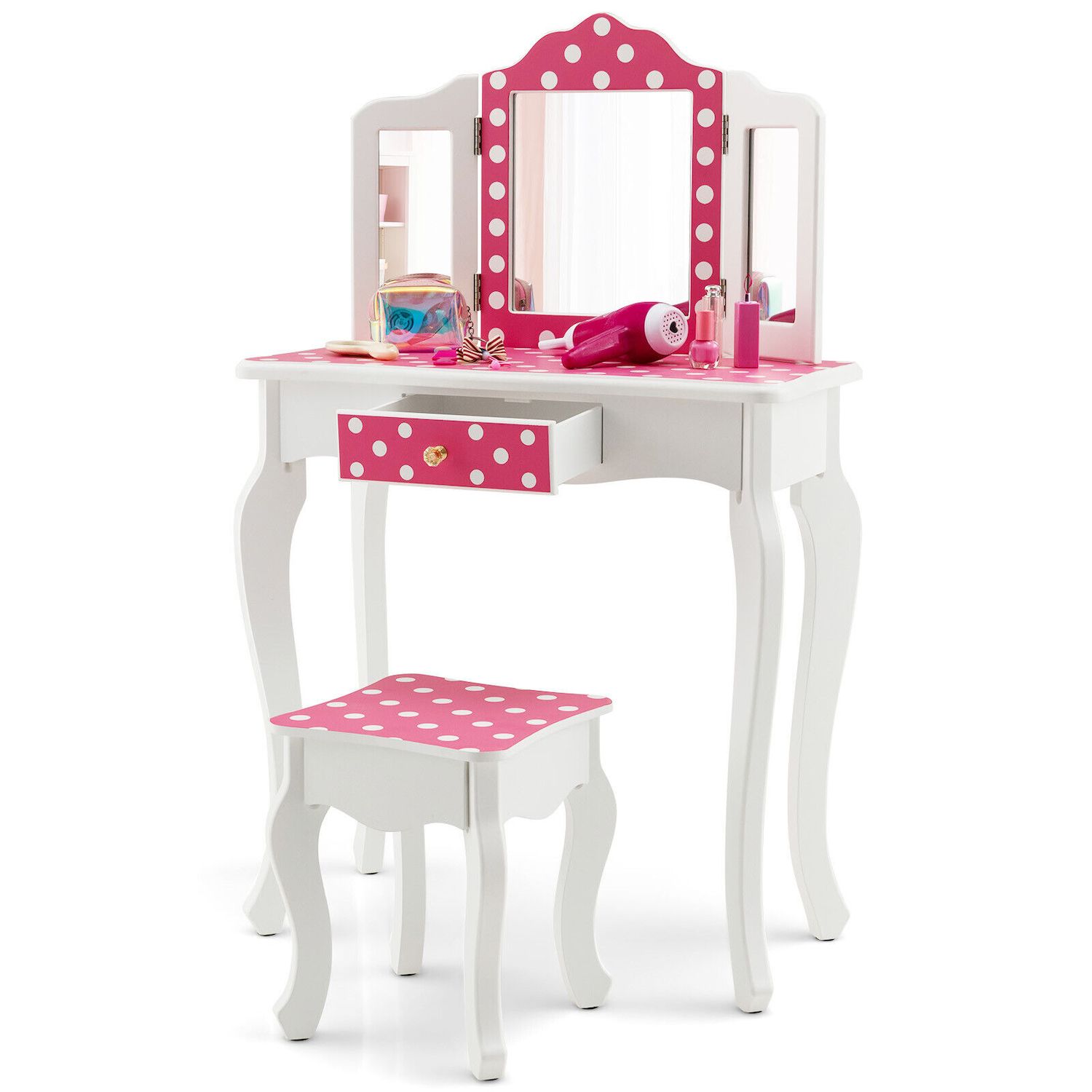 Member's mark play vanity cheap table with stool set