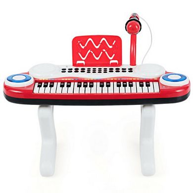 37-key Kids Toy Keyboard Piano with Microphone