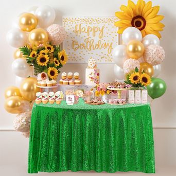 Polyester Sequin Dining Room Parties Dances Round Tablecloth 1 pc 47" X 47"