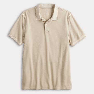 Men's Sonoma Goods For Life® Short Sleeve Tipped Pique Polo