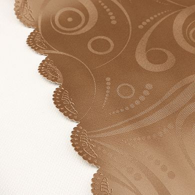 Round Wrinkle-Resistant Washable Suitable Restaurant Table Cover 1 Pc, 71" x 71"