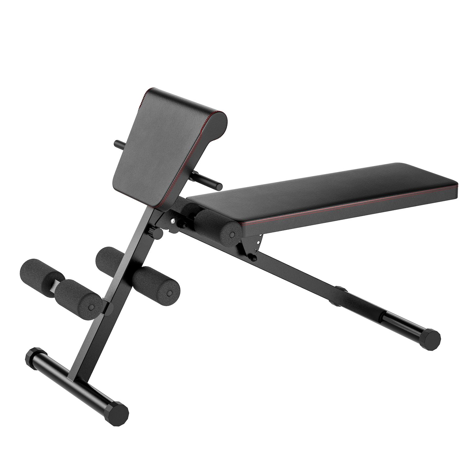 Domyos folding incline bench discount press with rack in base