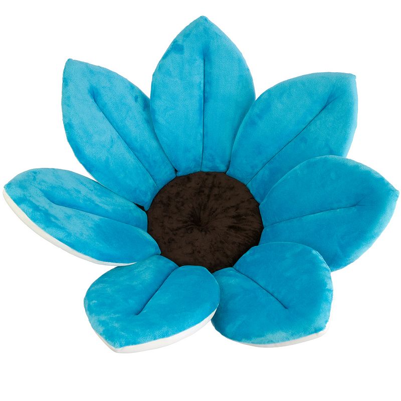 UPC 851238004038 product image for Blooming Bath Plush Baby Sink Bath Flower Seat, Blue | upcitemdb.com