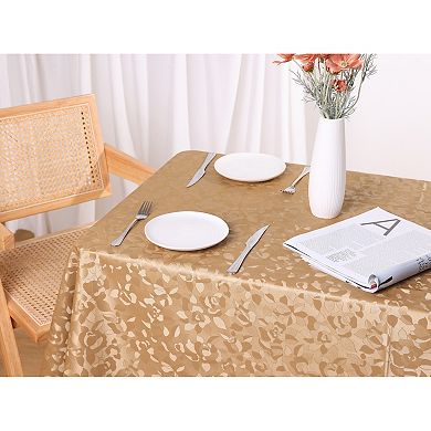 Rectangle Pvc Wrinkle-resistant Washable Suitable Restaurant Table Cover 1 Pc, 47" X 47"