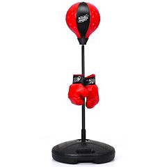 Punching Reflex Boxing Bag w/ Adjustable Stand Speed Boxing Bag With Gloves