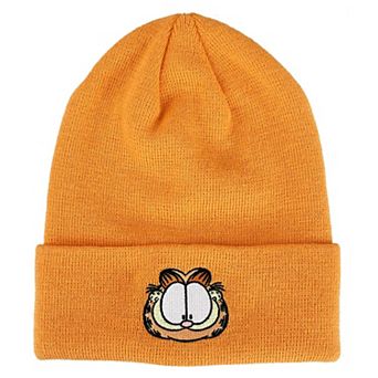 Garfield Face Embroidered Knit Beanie