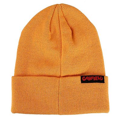 Garfield Face Embroidered Knit Beanie