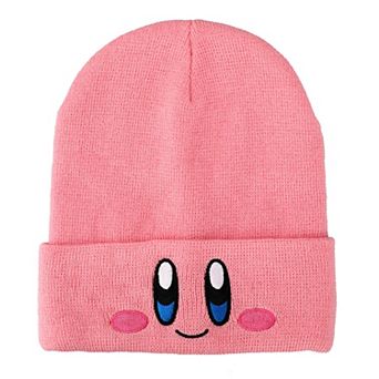 Kirby Smiling Face Embroidered Knit Beanie