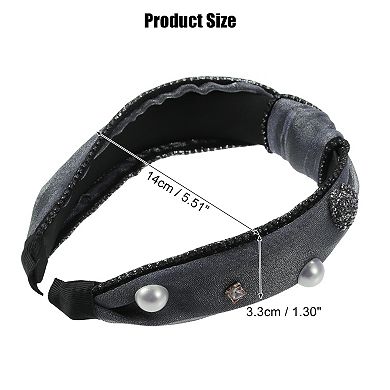 Rhinestone & Faux Pearl Headband main image 1