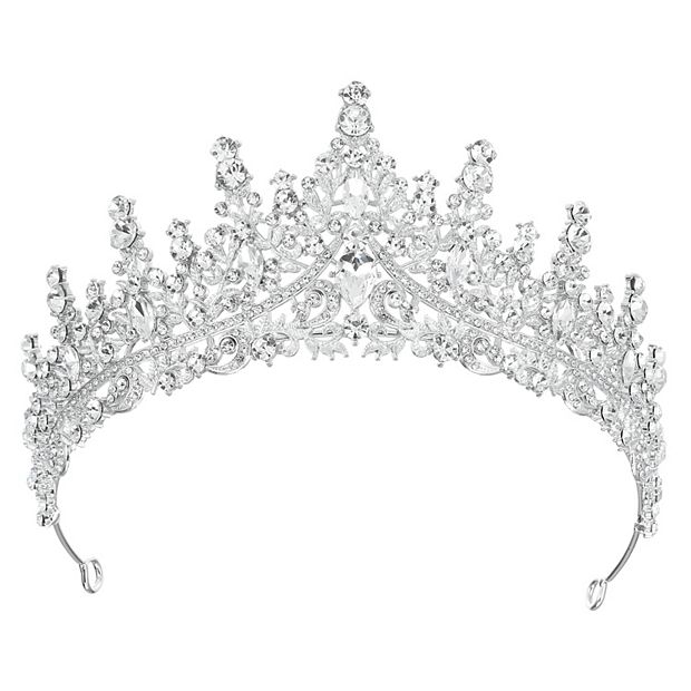 Women Faux Crystal Princess Crowns Tiara Rhinestone Tiaras  display picture 1