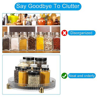 Lazy Susan Organizer For Cabinet Rotating Spice Rack With Turntable Suitable