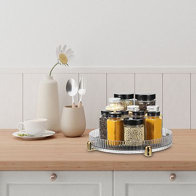 Lazy Susan Organizer For Cabinet Rotating Spice Rack With Turntable Suitable
