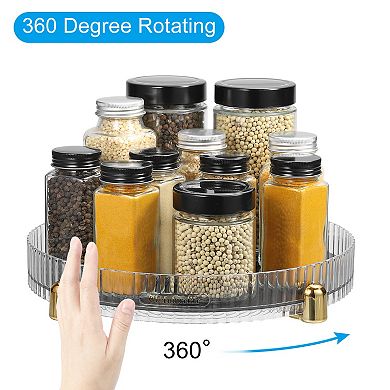 Lazy Susan Organizer For Cabinet Rotating Spice Rack With Turntable Suitable