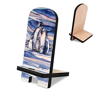 Sno Buddy Like You Cell Phone Stand Wildlife Decor Wood Mobile Holder Organizer