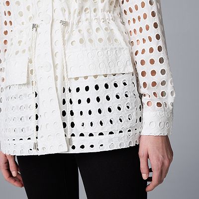 Women s Simply Vera Vera Wang Eyelet Jacket