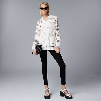 Women's Simply Vera Vera Wang Eyelet Jacket