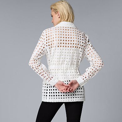 Women's Simply Vera Vera Wang Eyelet Jacket