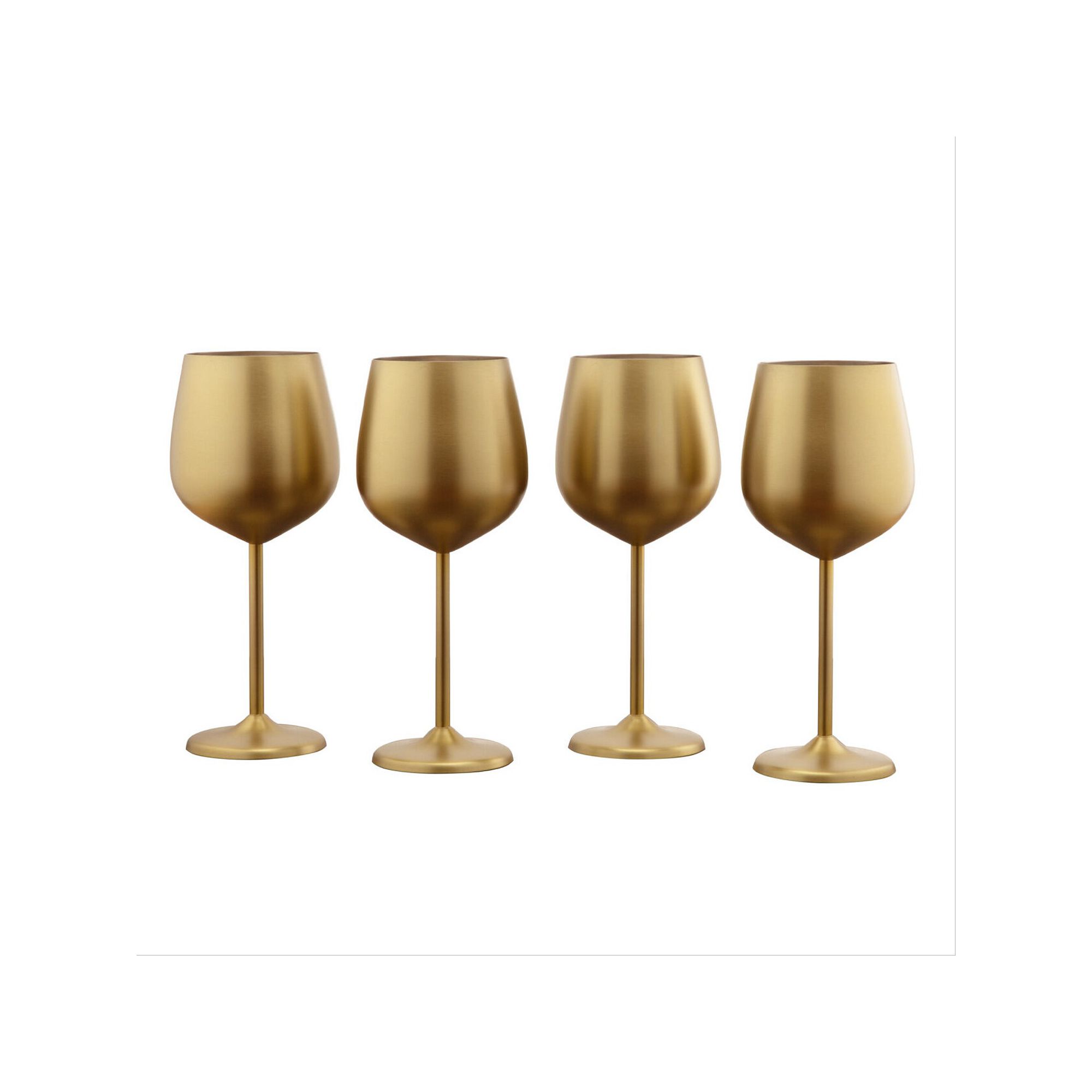 Cambridge 4-pc. Stainless Steel 18-oz. Wine Glass Set, Gold