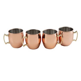 Cambridge 4 pc Copper Moscow Mule Mug Set