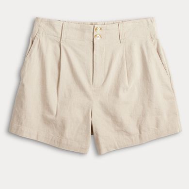 Women's LC Lauren Conrad High Rise Pleated Front Shorts