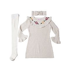 Baby Girl Dress and Sweater Set Kohls