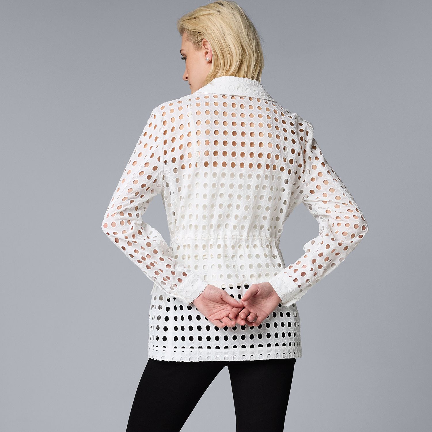 Veste Femme SIMPLY VERA WANG - Taille S, Gris, Zip, Occasion Comme Neuve