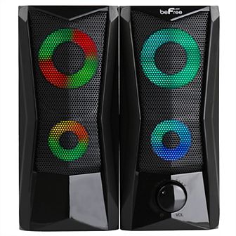 beFree Sound Computer RGB LED Gaming Speakers