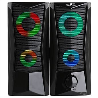 beFree Sound Computer RGB LED Gaming Speakers