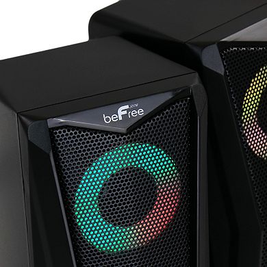 beFree Sound Computer RGB LED Gaming Speakers