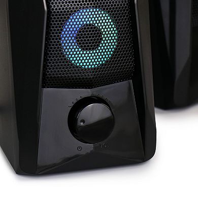 beFree Sound Computer RGB LED Gaming Speakers
