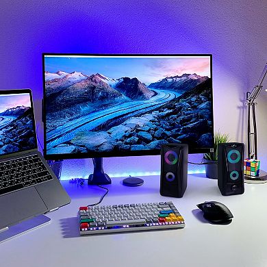 beFree Sound Computer RGB LED Gaming Speakers