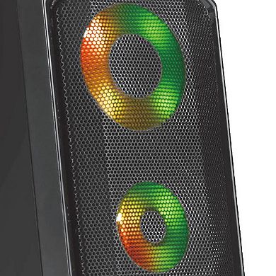 beFree Sound 2.0 Computer Gaming Speakers with LED RGB Lights