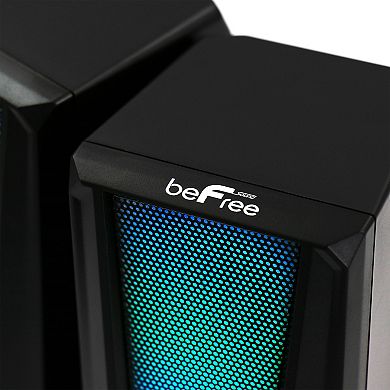 beFree Sound Color LED Dual Gaming Speakers