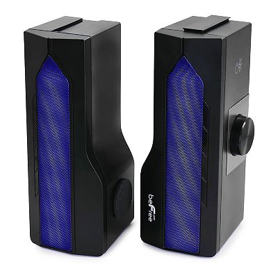 beFree Sound Gaming Dual Soundbar with RGB LED Lights