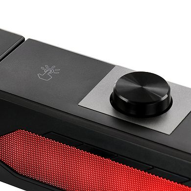 beFree Sound Gaming Dual Soundbar with RGB LED Lights