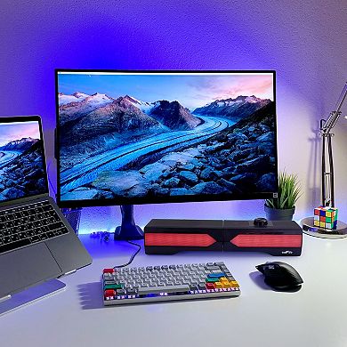 beFree Sound Gaming Dual Soundbar with RGB LED Lights