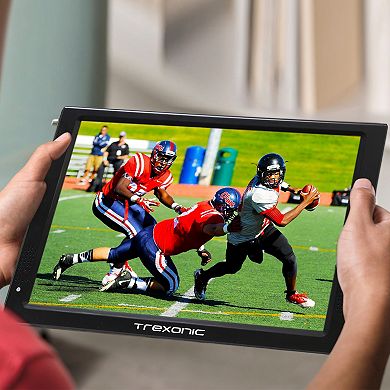Trexonic 12-in. Ultra Lightweight Rechargeable Widescreen Portable TV