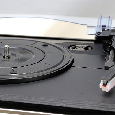 Trexonic 3-Speed Vinyl Turntable, CD Player, & Bluetooth Home Stereo System
