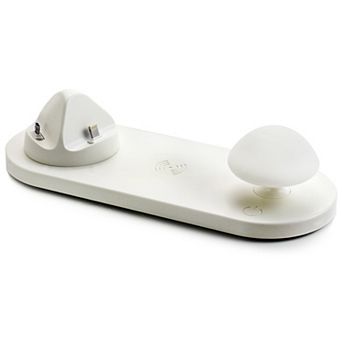 Trexonic Charger 3-in-1 Wireless Charging Station & Soft Light Toadstool Lamp