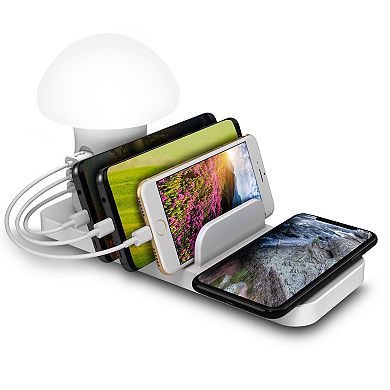 Trexonic 3-in-1 Wireless Charging Station & Reading Light