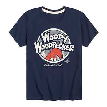 Boys 8-20 Woody Woodpecker Vintage Graphic Tee