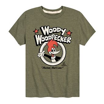 Boys 8-20 Woody Woodpecker Yesiree Thats Me Graphic Tee
