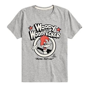Boys 8-20 Woody Woodpecker Yesiree Thats Me Graphic Tee
