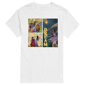 Disney's Wish Big & Tall Wish Hope Dream Grid Graphic Tee