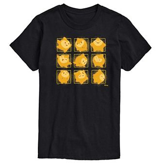 Disney's Wish Big & Tall Star Face Grid Graphic Tee