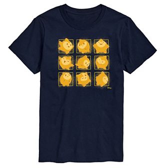 Disney's Wish Big & Tall Star Face Grid Graphic Tee